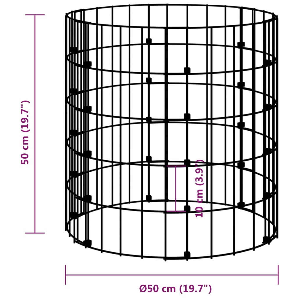 Garden Composter ??19.7x19.7 Galvanized Steel