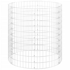 Garden Composter Silver Galvanized steel Large Durable
