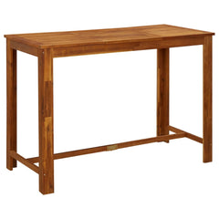 Garden Bar Set Natural Wood Solid acacia wood with oil finish Large