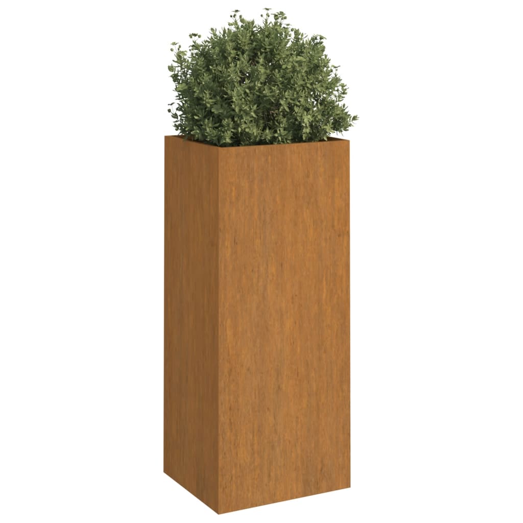 Planter 12.6x11.4x29.5 Corten Steel