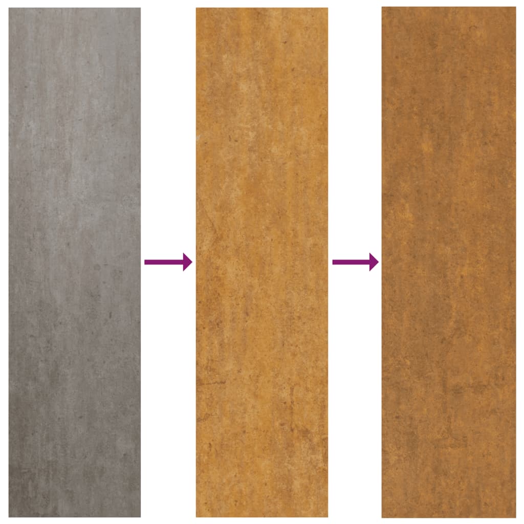 Planter 12.6x11.4x29.5 Corten Steel