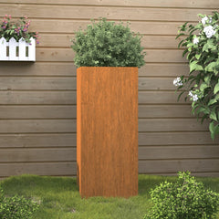 Planter 12.6x11.4x29.5 Corten Steel