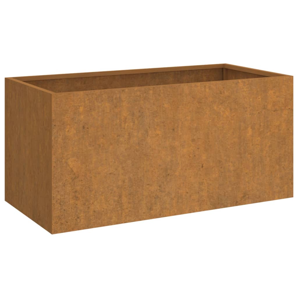 Planter 24.4x11.8x11.4 Corten Steel