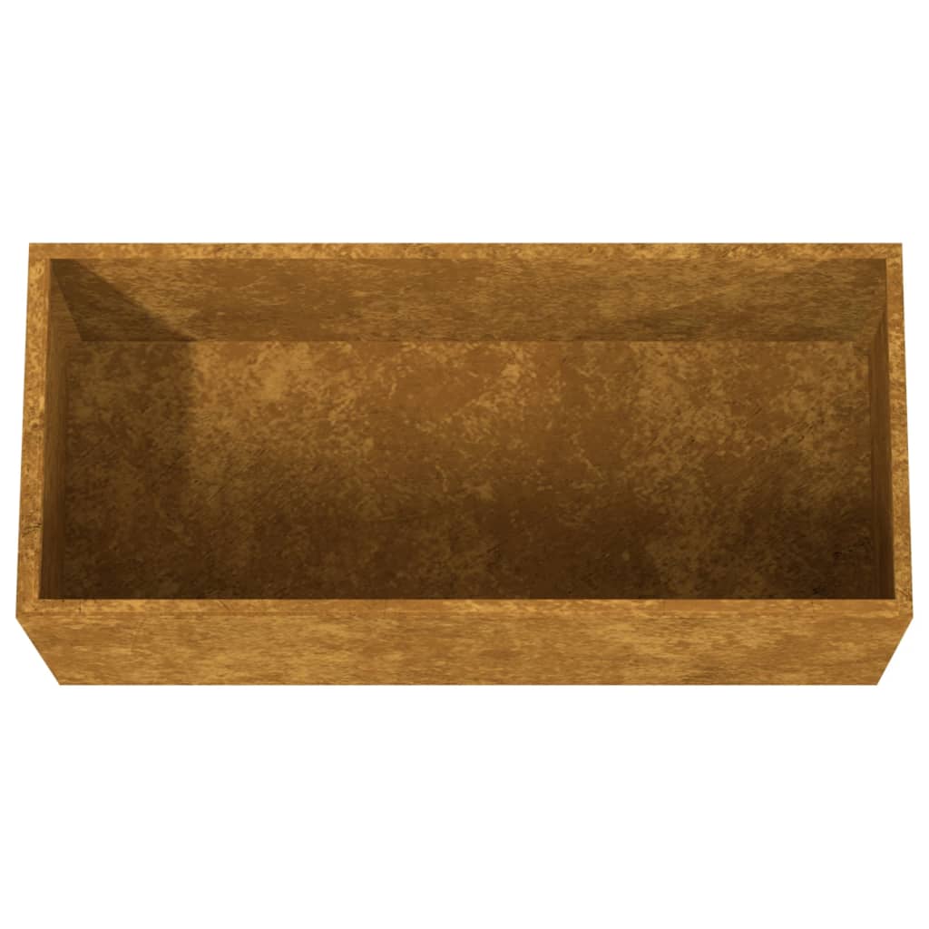 Planter 24.4x11.8x11.4 Corten Steel