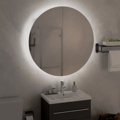 Bathroom Cabinet Black Engineered Wood, Glass, PVC, Copper Compact