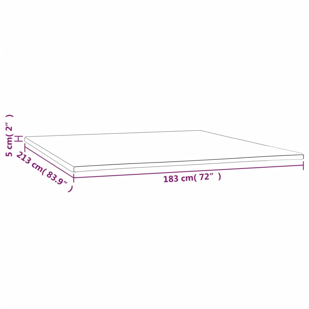 Mattress Topper 72x83.9x2 California King