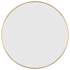 Wall Mirror Gold Glass, PVC 19.7 in Wall mounting Wall Mirror