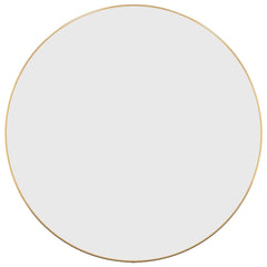 Wall Mirror Gold Glass, PVC Ø 23.6 in Wall Mirror Round