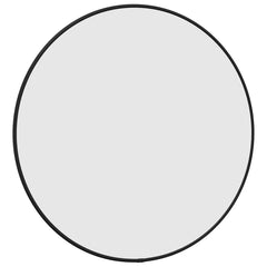 Wall Mirror Black Glass, PVC Wall Mounting Wall Mirror Circular