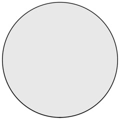 Wall Mirror Black Glass 23.6 in Durable Wall Mirror Round