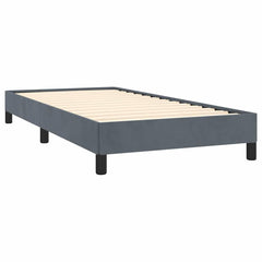 Bed Frame Dark Gray Velvet, Plywood, Engineered Wood Twin XL