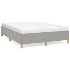 Bed Frame without Mattress Light Gray 59.8x79.9 Queen Fabric