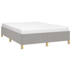 Bed Frame without Mattress Light Gray 59.8x79.9 Queen Fabric