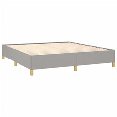 Bed Frame without Mattress Light Gray 59.8x79.9 Queen Fabric
