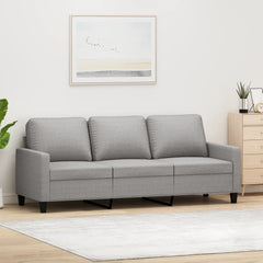 3-Seater Sofa Light Gray 70.9 Fabric