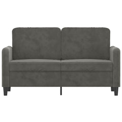 2-seater Sofa Dark Grey Velvet 47.2 in Durable 2-Seater Sofa