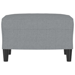 Footstool Light grey Polyester fabric 23.6 in x 19.7 in x 16.1 in