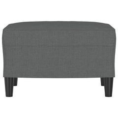 Footstool Dark Grey 100% polyester, plywood Compact Footstool