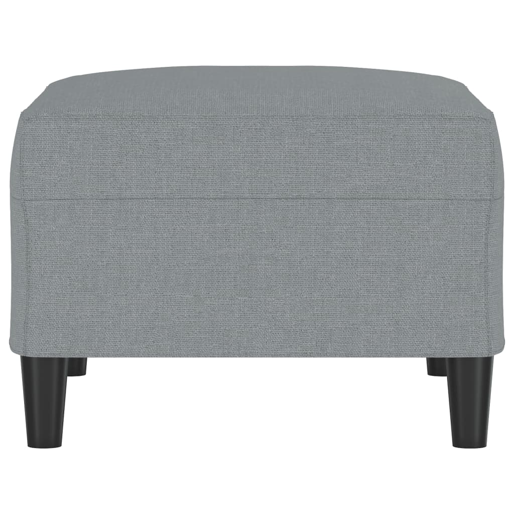 Footstool Light grey 100% polyester, plywood Medium Footstool – Bostome