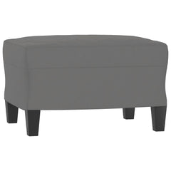 Footstool Dark Gray Microfiber fabric (100% polyester), plywood