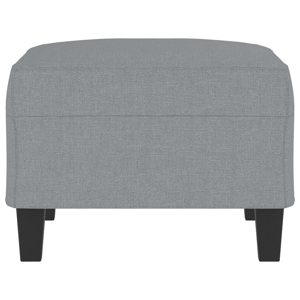 Footstool Light grey 100% polyester, plywood, foam – Bostome
