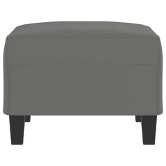 Footstool Dark grey Microfiber fabric 27.6x21.7x16.1 in Durable