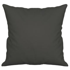 Two dark gray microfiber throw pillows, each 15.7 inches square, in a 2-pack.