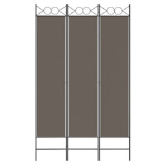 3-Panel Room Divider Anthracite 47.2x78.7 Fabric