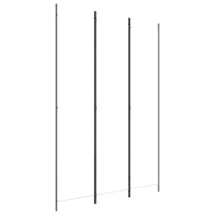 3-Panel Room Divider White 59.1x86.6 Fabric