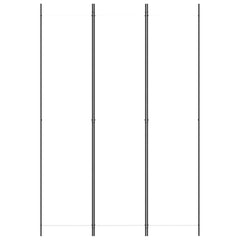 3-Panel Room Divider White 59.1x86.6 Fabric