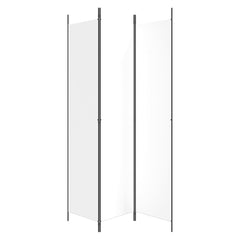 3-Panel Room Divider White 59.1x86.6 Fabric