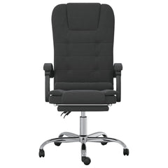 Massage Office Chair Black Velvet, Metal, Plywood Medium
