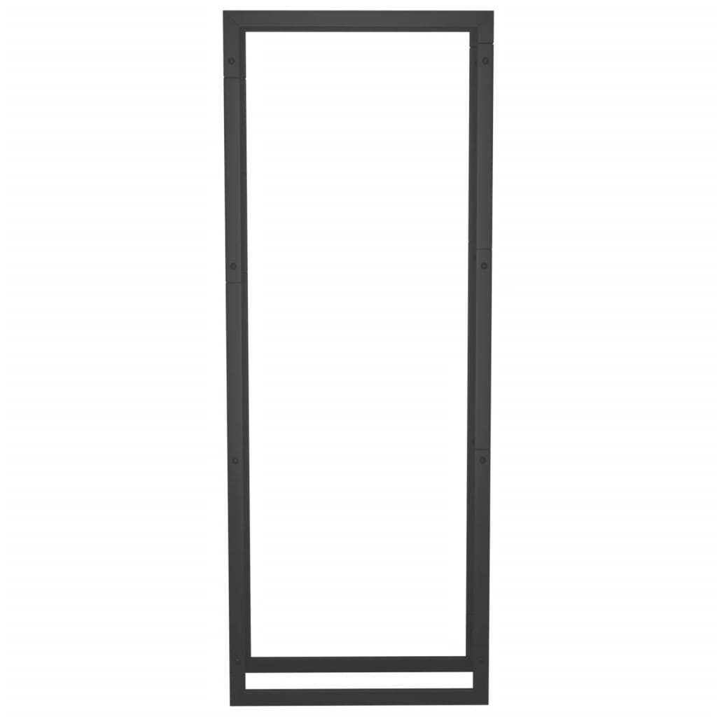 Firewood Rack Matt Black 19.7x11x52 Steel