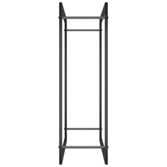 Firewood Rack Matt Black 31.5x11x33.9 Steel