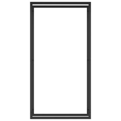 Firewood Rack Matt Black 31.5x11x60.6 Steel