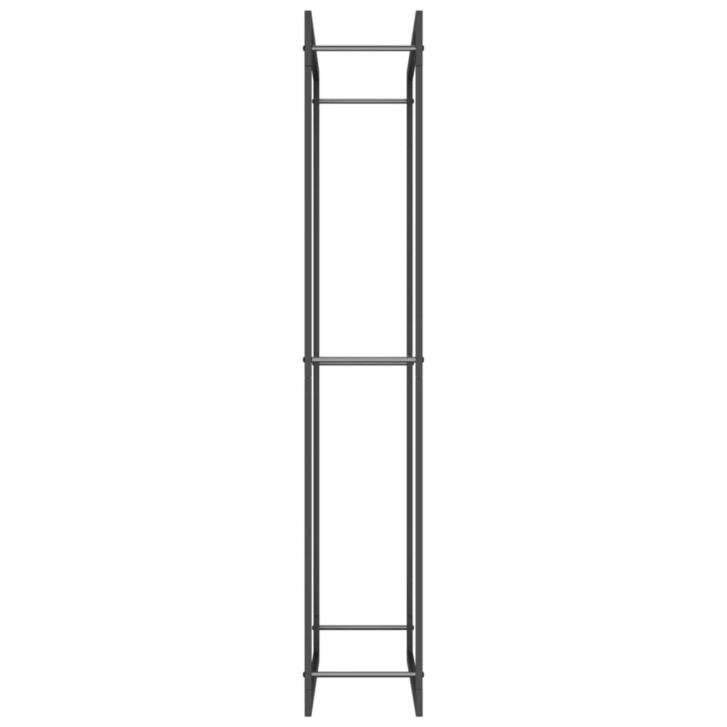 Firewood Rack Matt Black 31.5x11x60.6 Steel