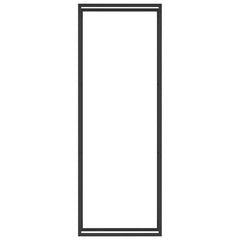 Firewood Rack Matt Black 31.5x11x87.4 Steel