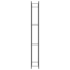 Firewood Rack Matt Black 31.5x11x87.4 Steel