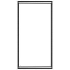 Firewood Rack Matt Black 43.3x11x84.3 Steel