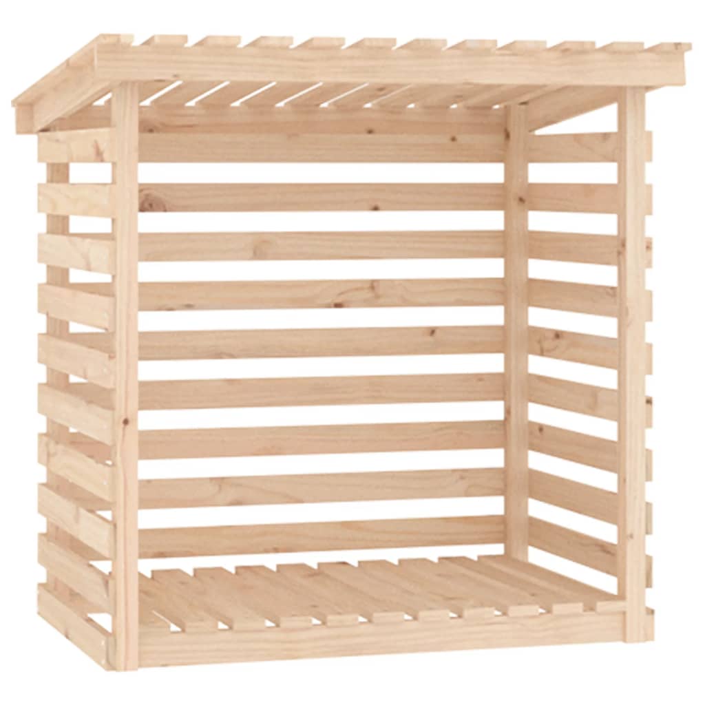 Firewood Rack 42.5x28.7x42.5 Solid Wood Pine