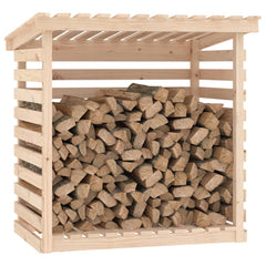 Firewood Rack 42.5x28.7x42.5 Solid Wood Pine