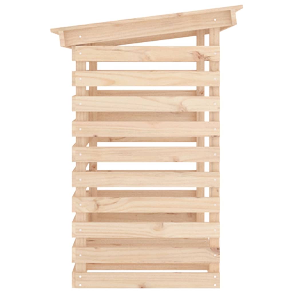 Firewood Rack 42.5x28.7x42.5 Solid Wood Pine