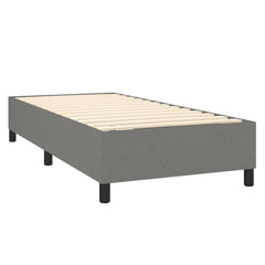 Bed Frame Dark Grey Fabric (100% polyester), plywood, engineered wood