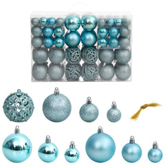 Christmas Baubles 100 pcs Turquoise 1.2 / 1.6 / 2.4