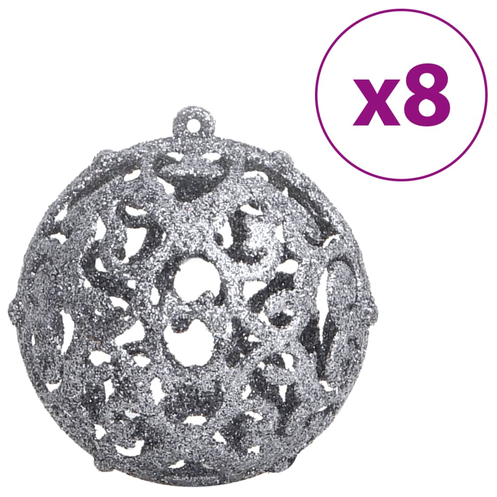 Christmas Baubles 100 pcs Blue and Silver 1.2 / 1.6 / 2.4