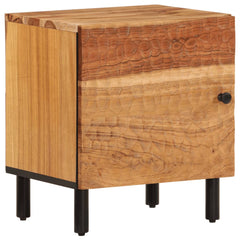 Bedside Cabinet Set of 2 Natural Acacia Solid Acacia wood Small