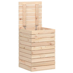 Laundry Basket 17.3x17.3x26 Solid Wood Pine