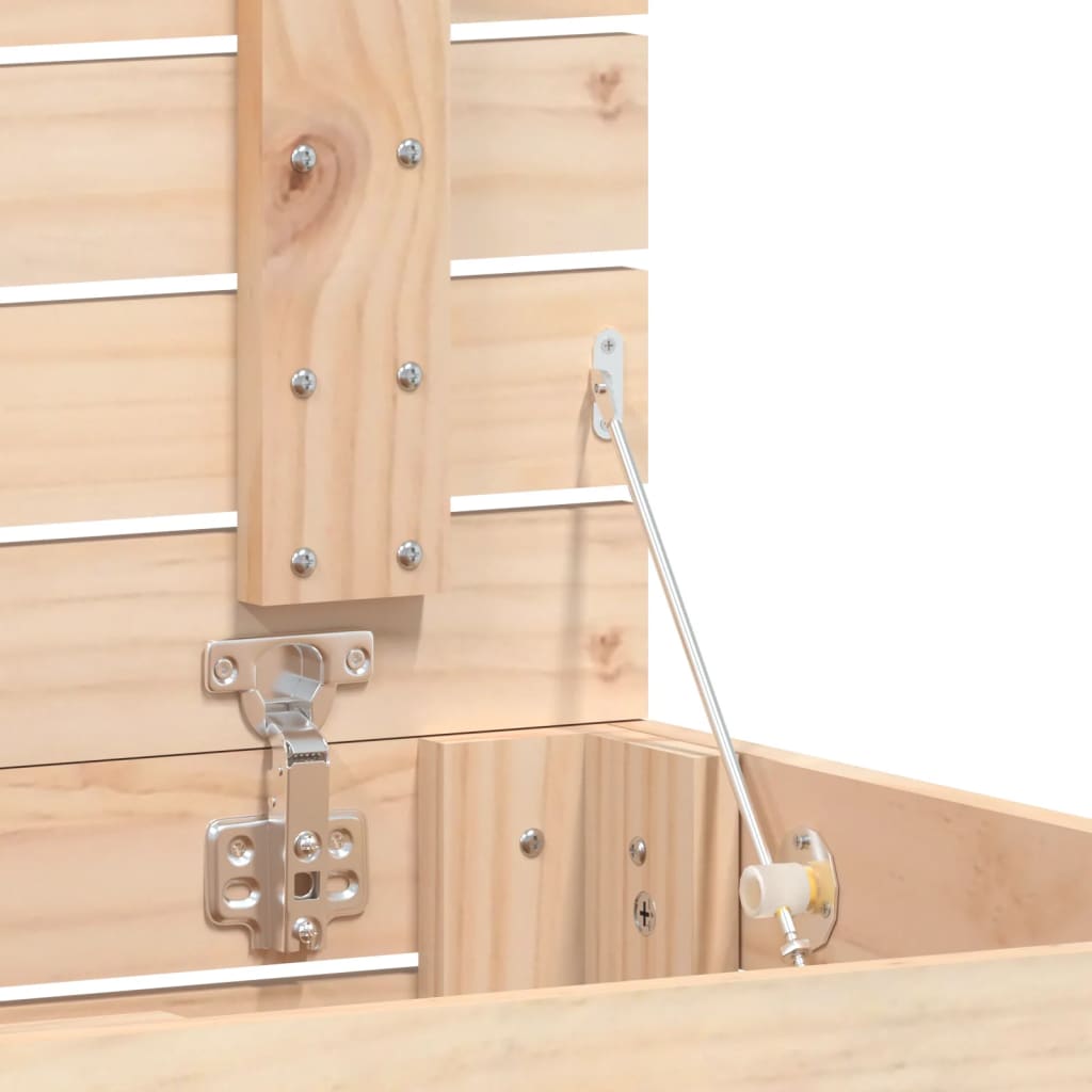 Laundry Basket 17.3x17.3x29.9 Solid Wood Pine