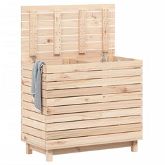 Laundry Basket 34.8x17.3x29.9 Solid Wood Pine