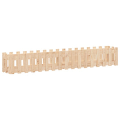 Garden Raised Bed with Fence Design 78.7x11.8x11.8 Solid Wood Pine